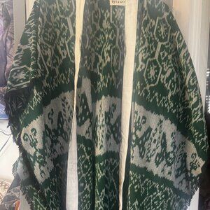 "Gaia" Goddess of the Earth and Life Hand-Loomed Kimono from Bali